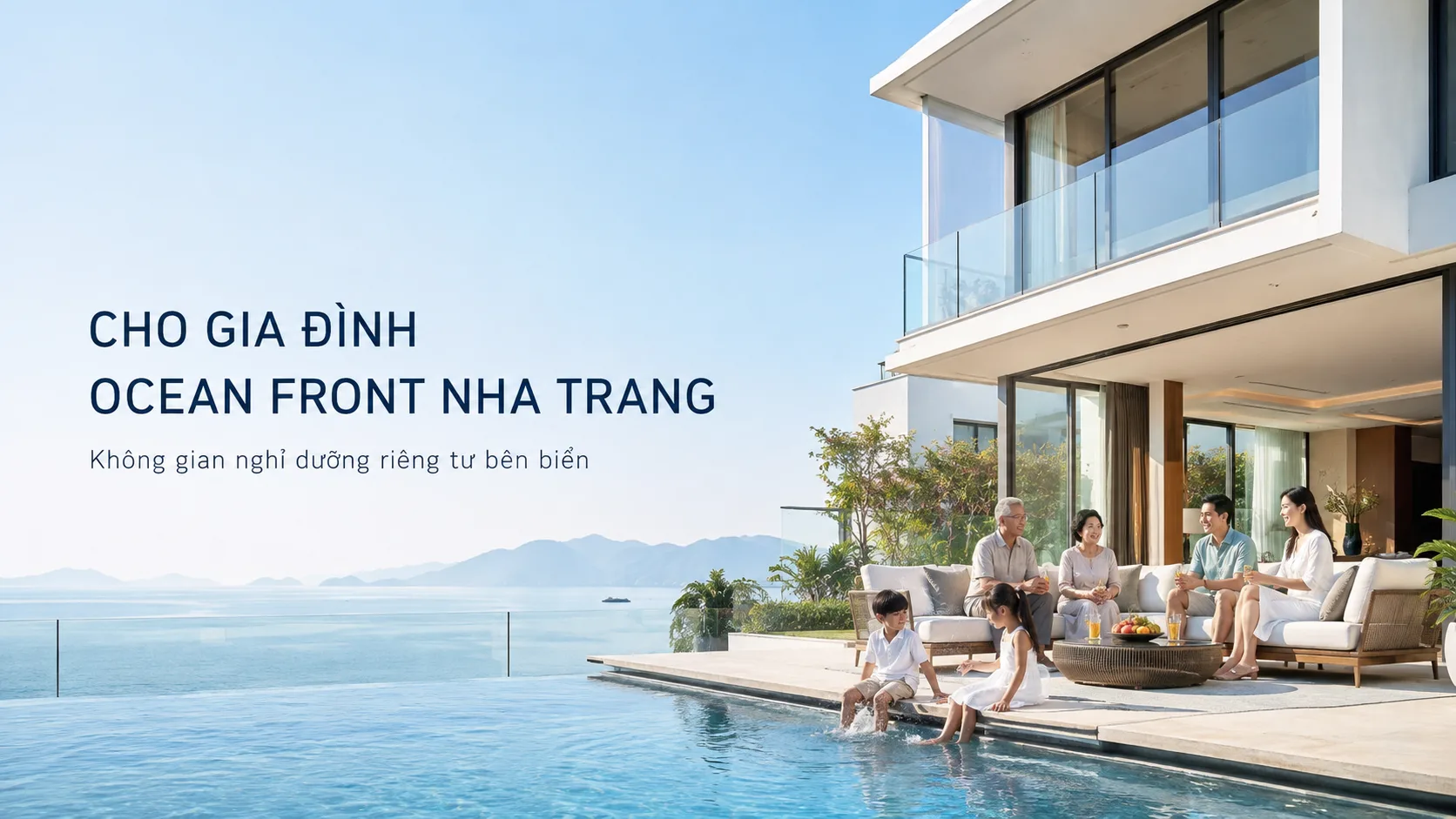 Cho gia đình Ocean Front Nha Trang: Kinh nghiệm chọn villa phù hợp