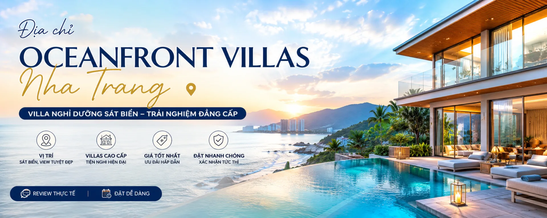 Địa chỉ Oceanfront Villas Nha Trang: Vị trí, đường đi và kinh nghiệm đặt villa