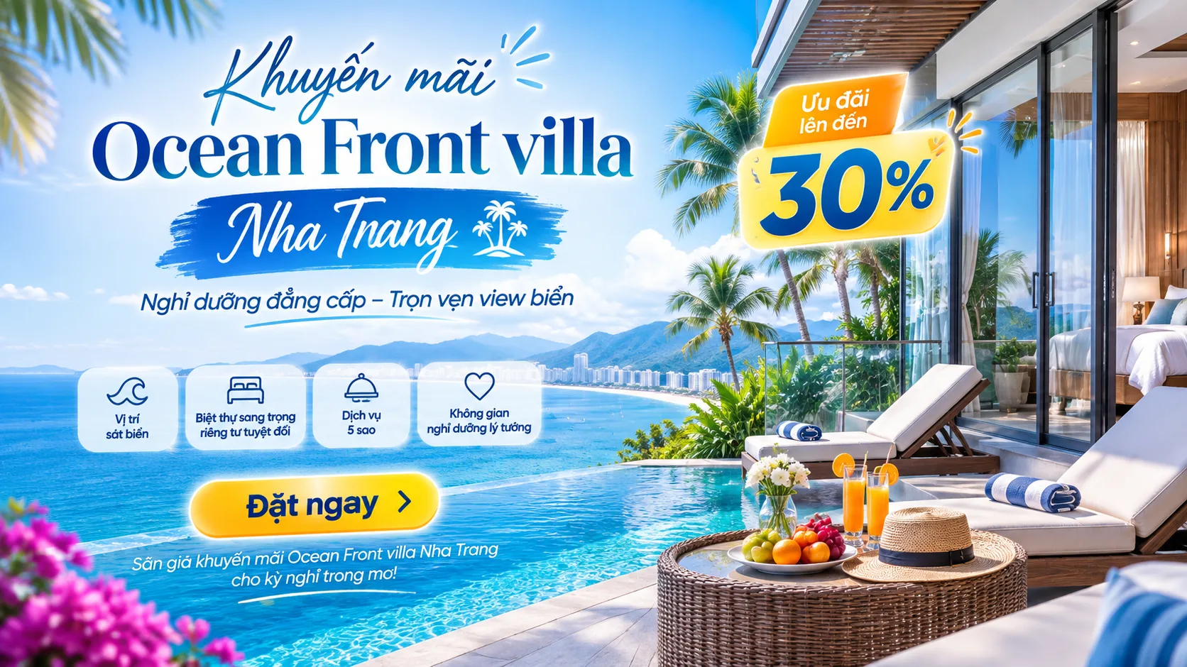 Khuyến mãi Ocean Front villa Nha Trang: Cách kiểm tra giá ưu đãi và đặt đúng căn