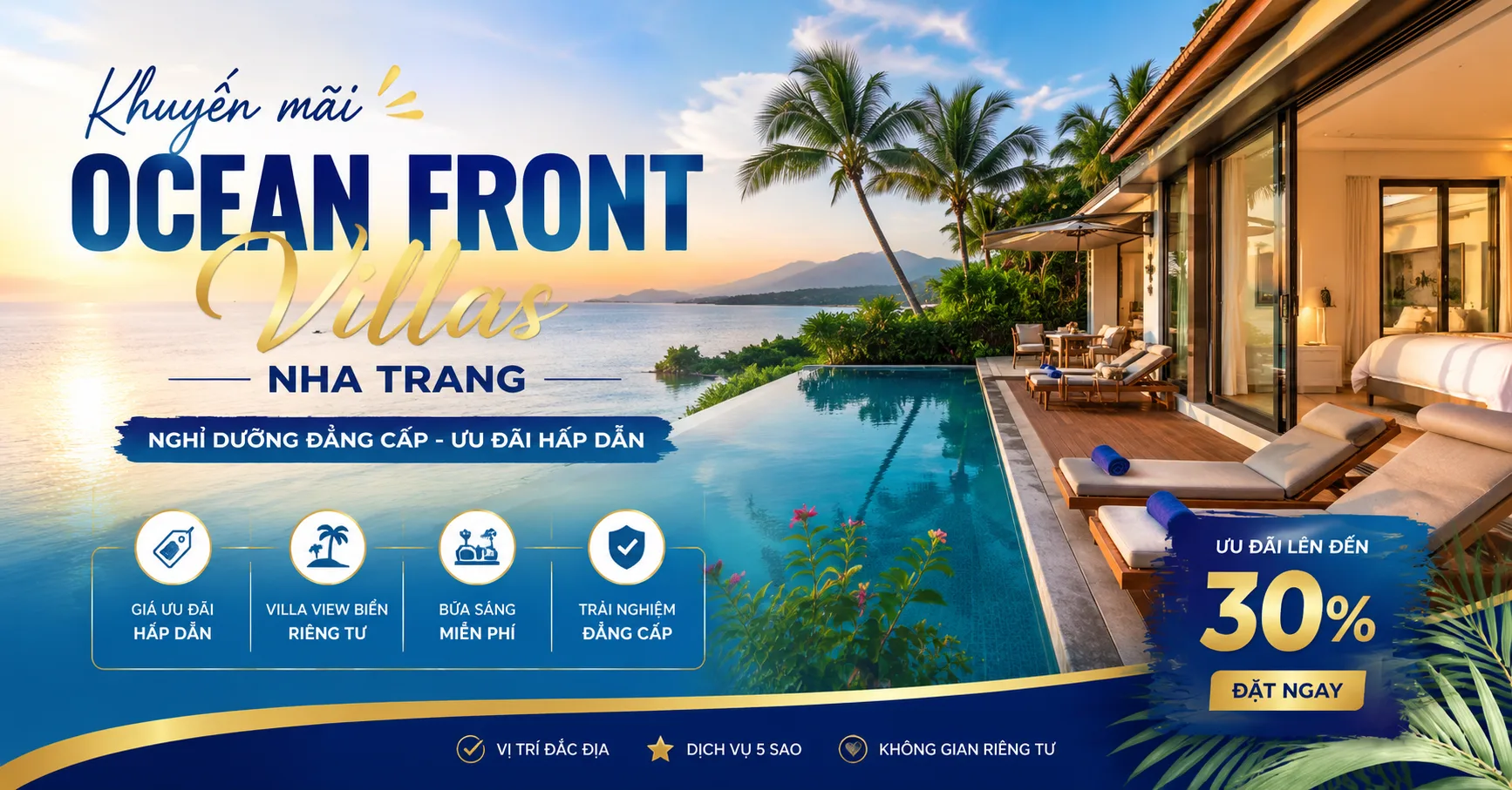 Khuyến mãi Ocean Front Villas Nha Trang