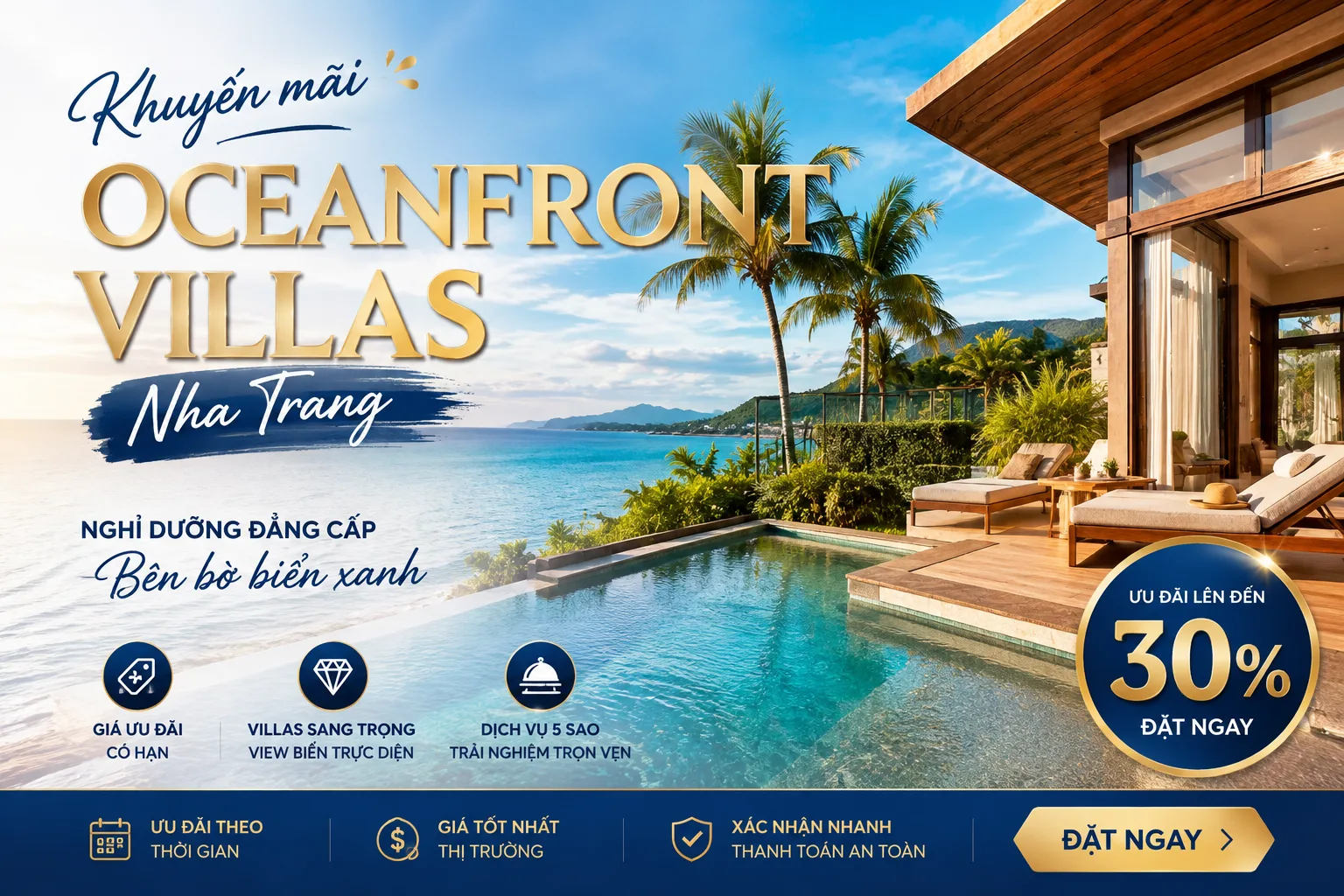 Khuyến mãi Oceanfront Villas Nha Trang: Cách nhận giá tốt và chọn đúng căn