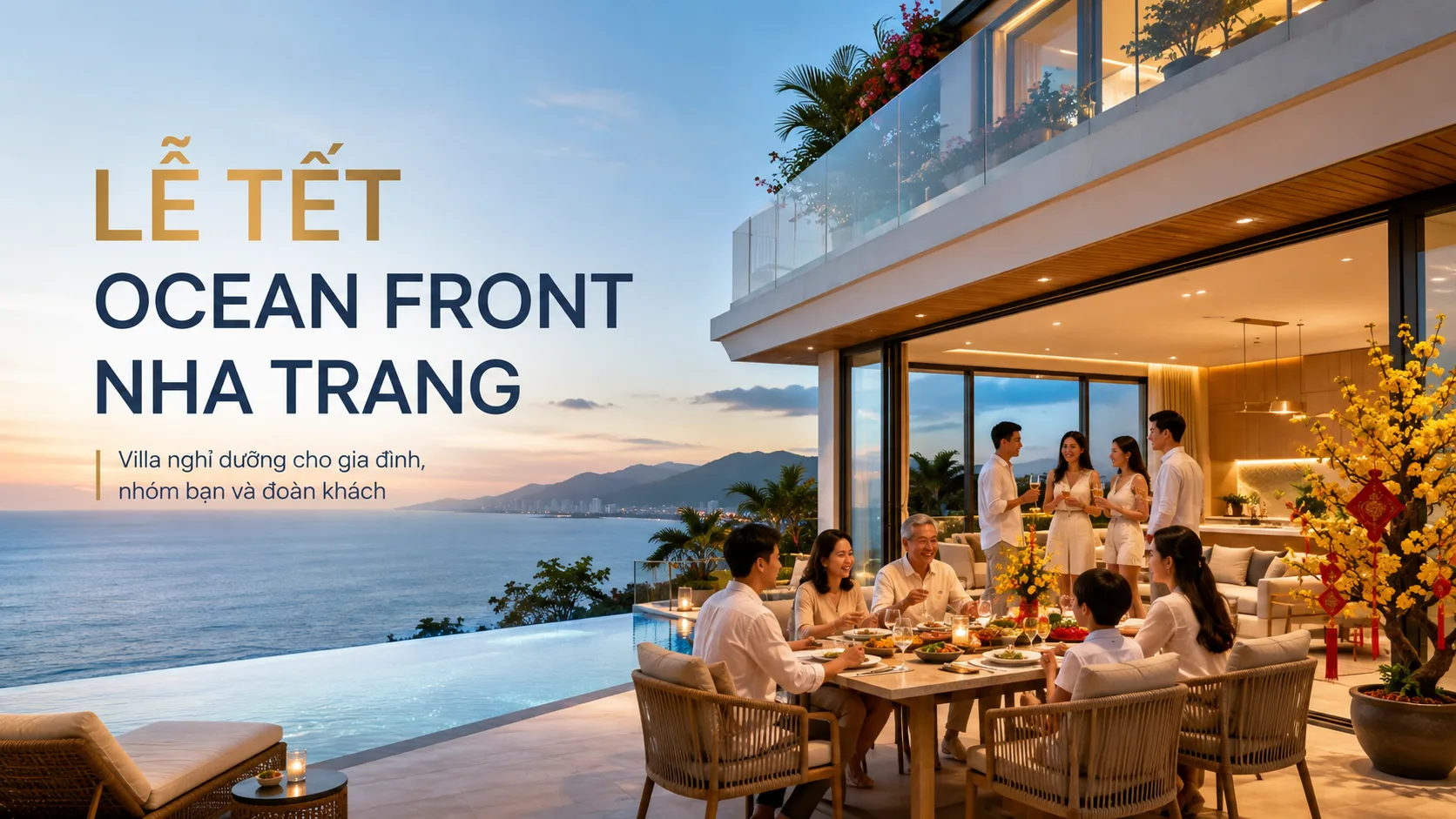 Lễ Tết Ocean Front Nha Trang: Giá, review và kinh nghiệm đặt villa