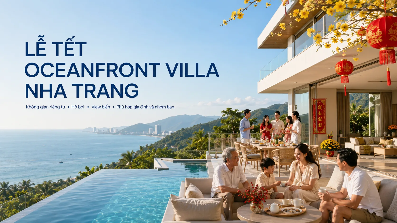 Lễ Tết Oceanfront villa Nha Trang: Giá, review và kinh nghiệm đặt
