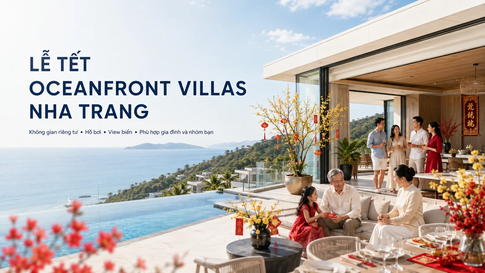 Lễ Tết Oceanfront Villas Nha Trang: Giá, review và kinh nghiệm đặt villa