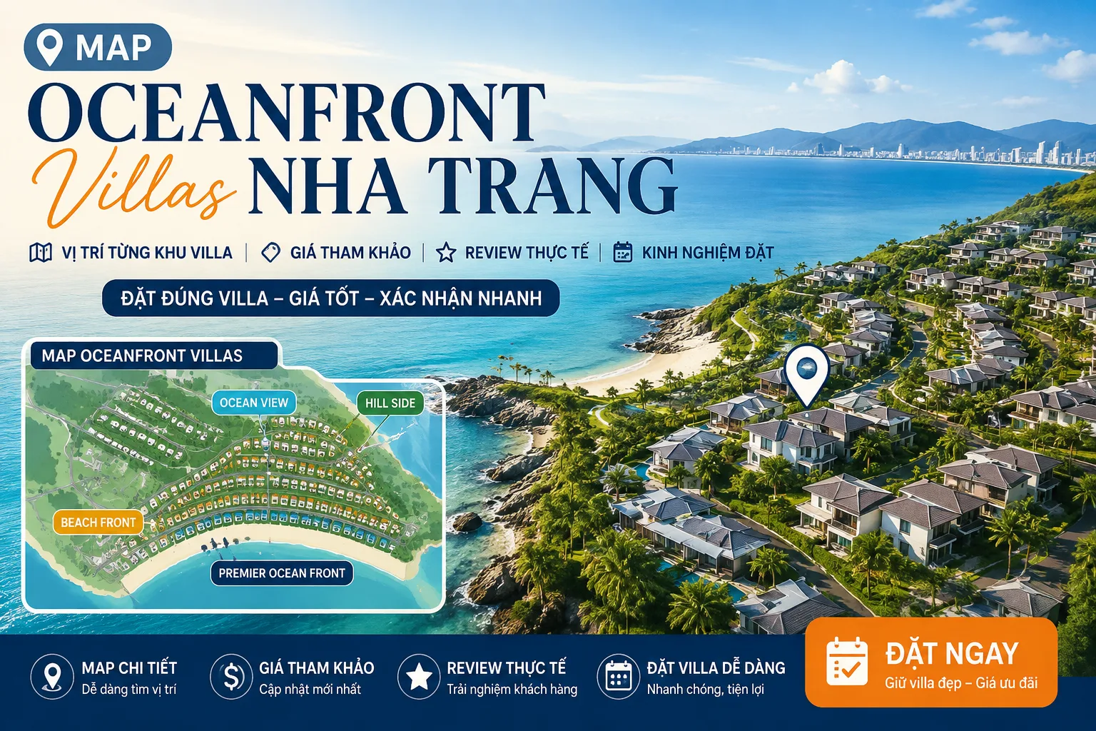Map Oceanfront Villas Nha Trang: Vị trí, đường đi, giá và kinh nghiệm đặt đúng căn