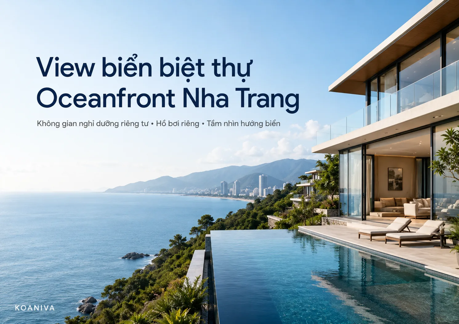 View biển biệt thự Oceanfront Nha Trang | Koaniva