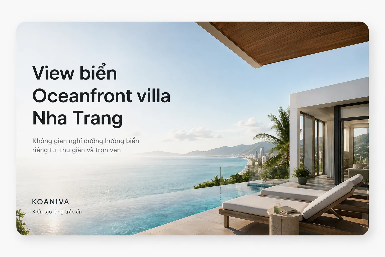View biển Oceanfront villa Nha Trang | Koaniva xác nhận nhanh, giá ưu đãi