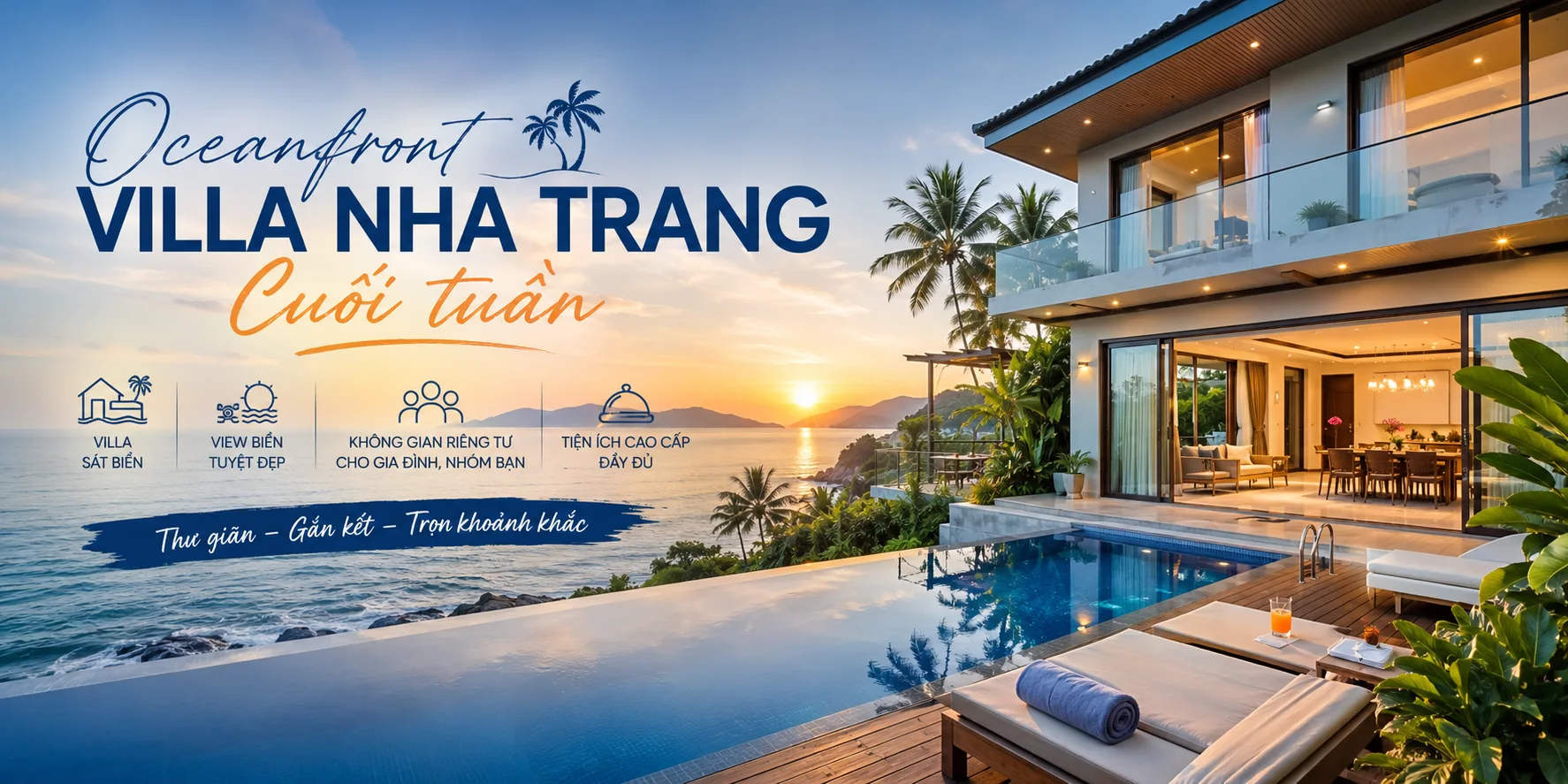 Oceanfront villa Nha Trang cuối tuần: Kinh nghiệm chọn căn, xem giá và lên lịch nghỉ dưỡng