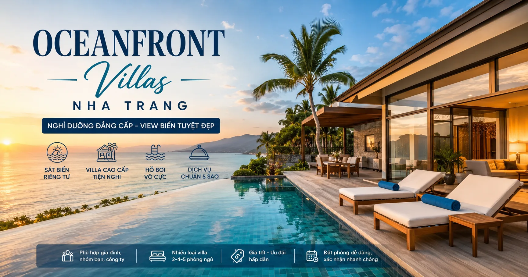Oceanfront Villas Nha Trang: Review vị trí, loại căn, giá và kinh nghiệm đặt