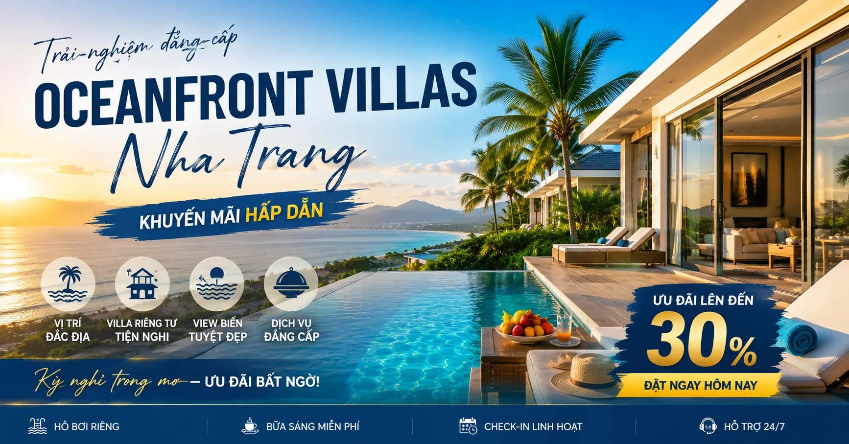 Oceanfront Villas Nha Trang khuyến mãi