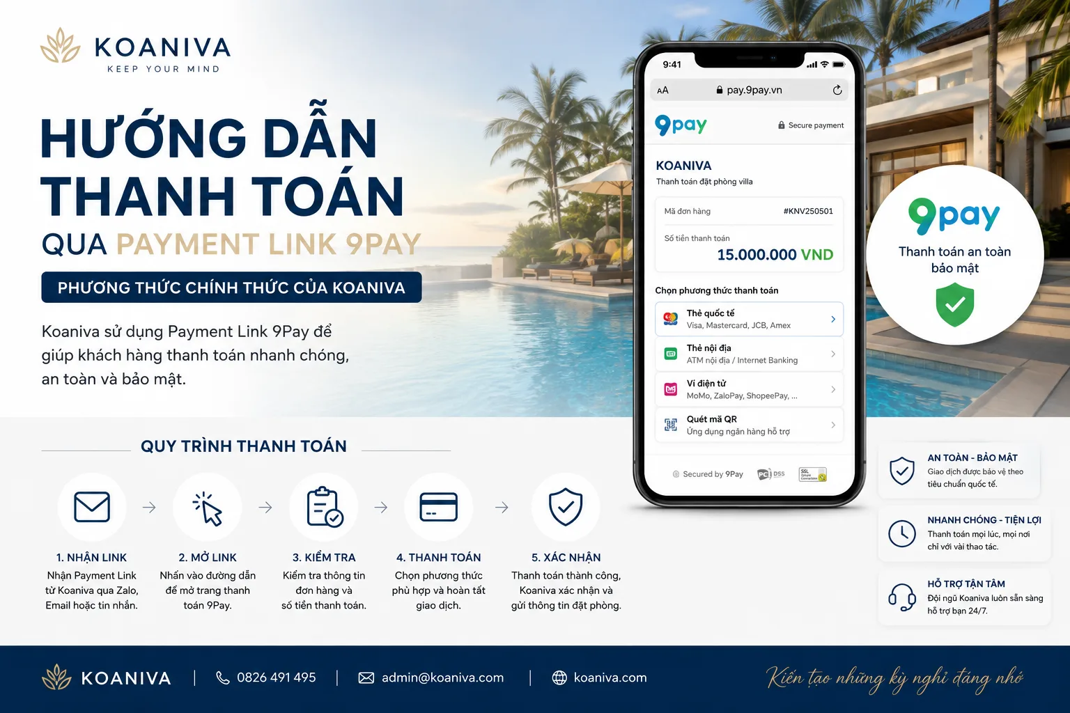 Hướng Dẫn Thanh Toán Payment Link Online Koaniva