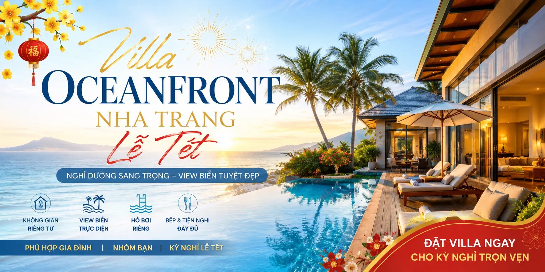 Villa Oceanfront Nha Trang lễ Tết