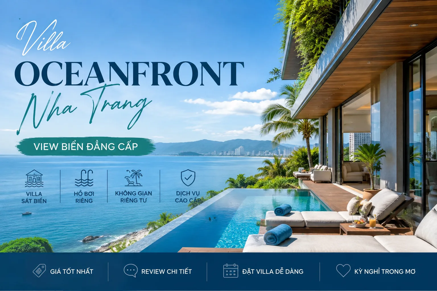 Villa Oceanfront Nha Trang view biển: Giá, review và kinh nghiệm chọn đúng căn