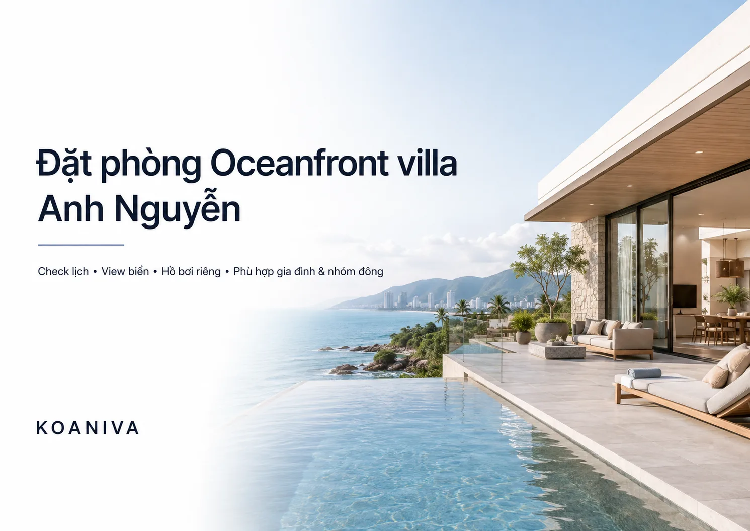 Đặt phòng Oceanfront Villa Anh Nguyễn Nha Trang | Check căn & giá Koaniva