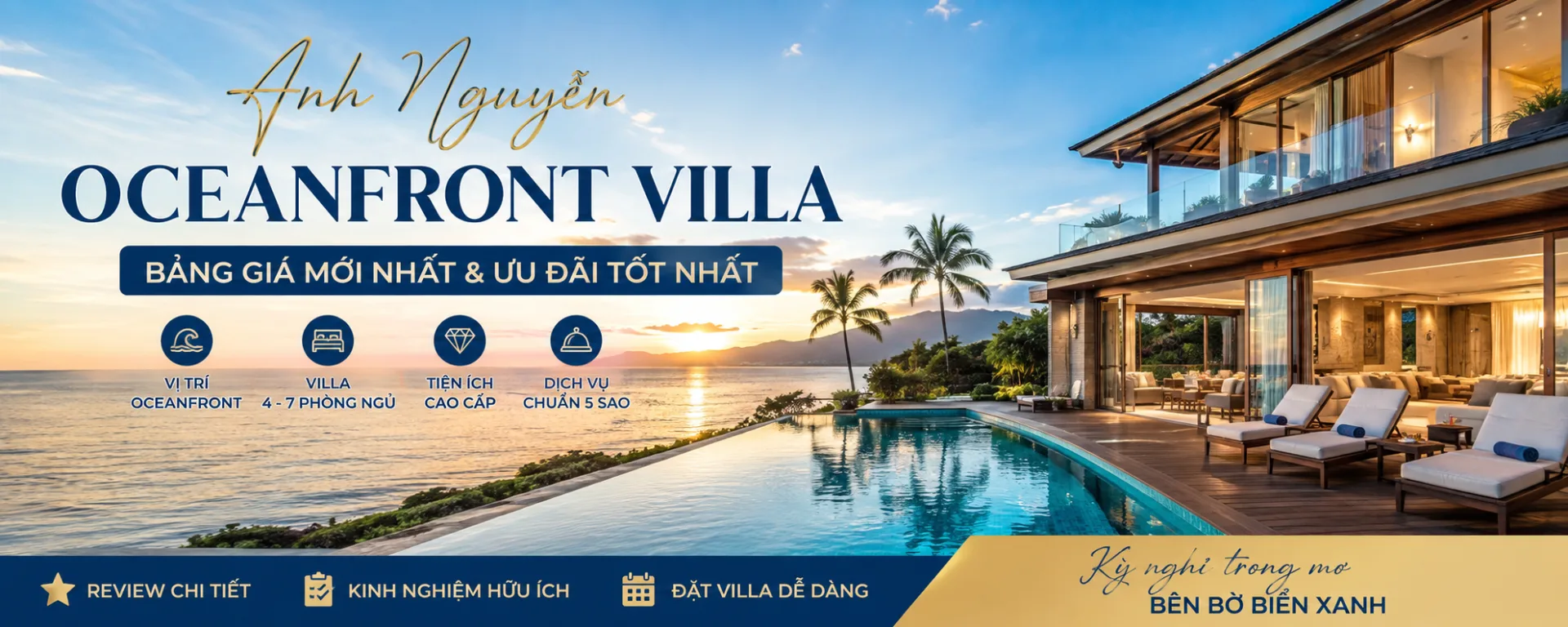 Bảng giá Oceanfront villa Anh Nguyễn