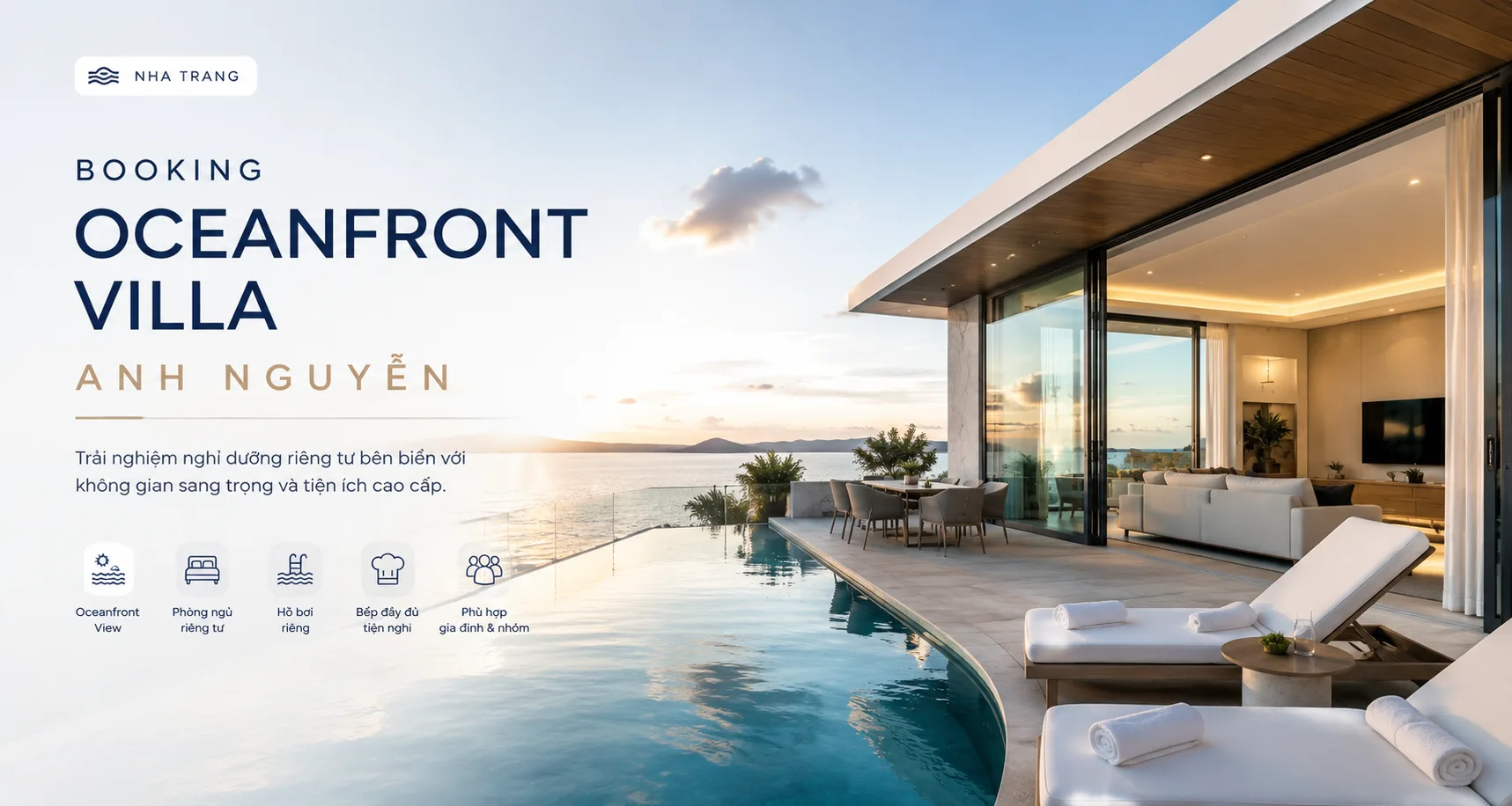 Booking Oceanfront villa Anh Nguyễn: giá, review và kinh nghiệm đặt đúng căn