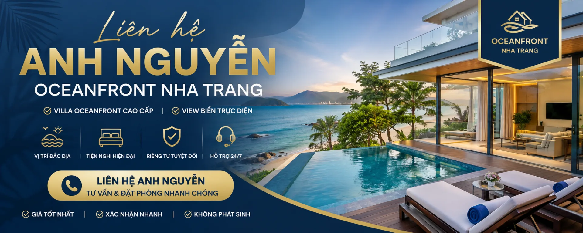Liên hệ Anh Nguyễn Oceanfront Nha Trang: Cách kiểm tra villa, giá và đặt đúng căn