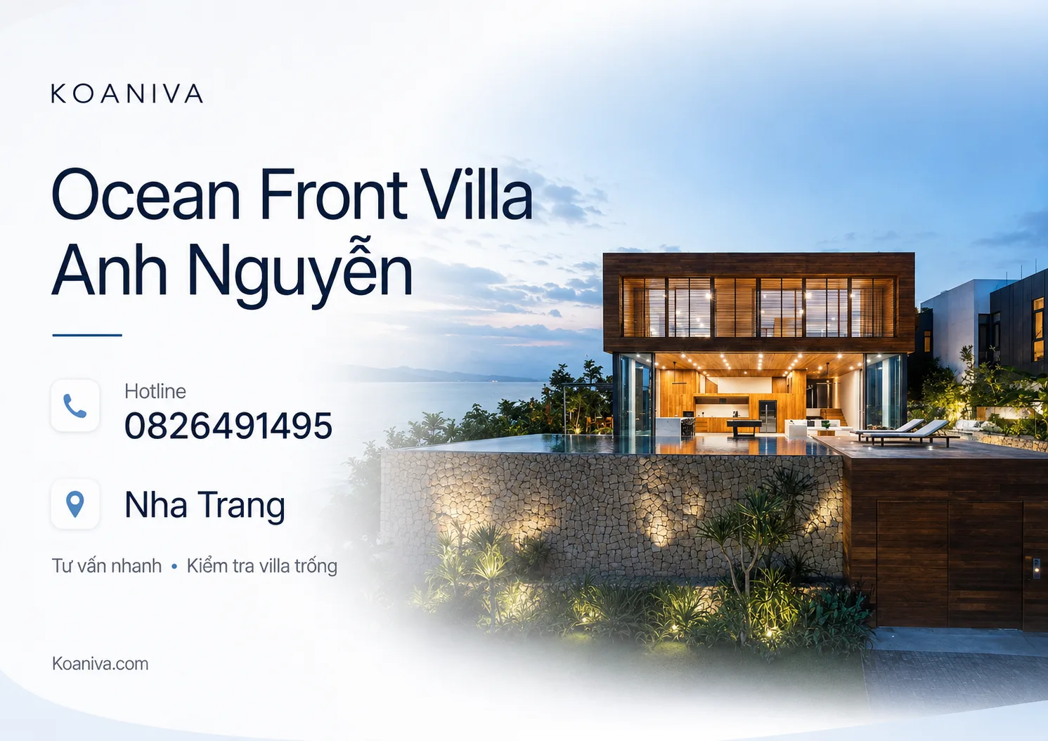 Ocean Front Villa Anh Nguyễn Hotline 0826491495 | Koaniva