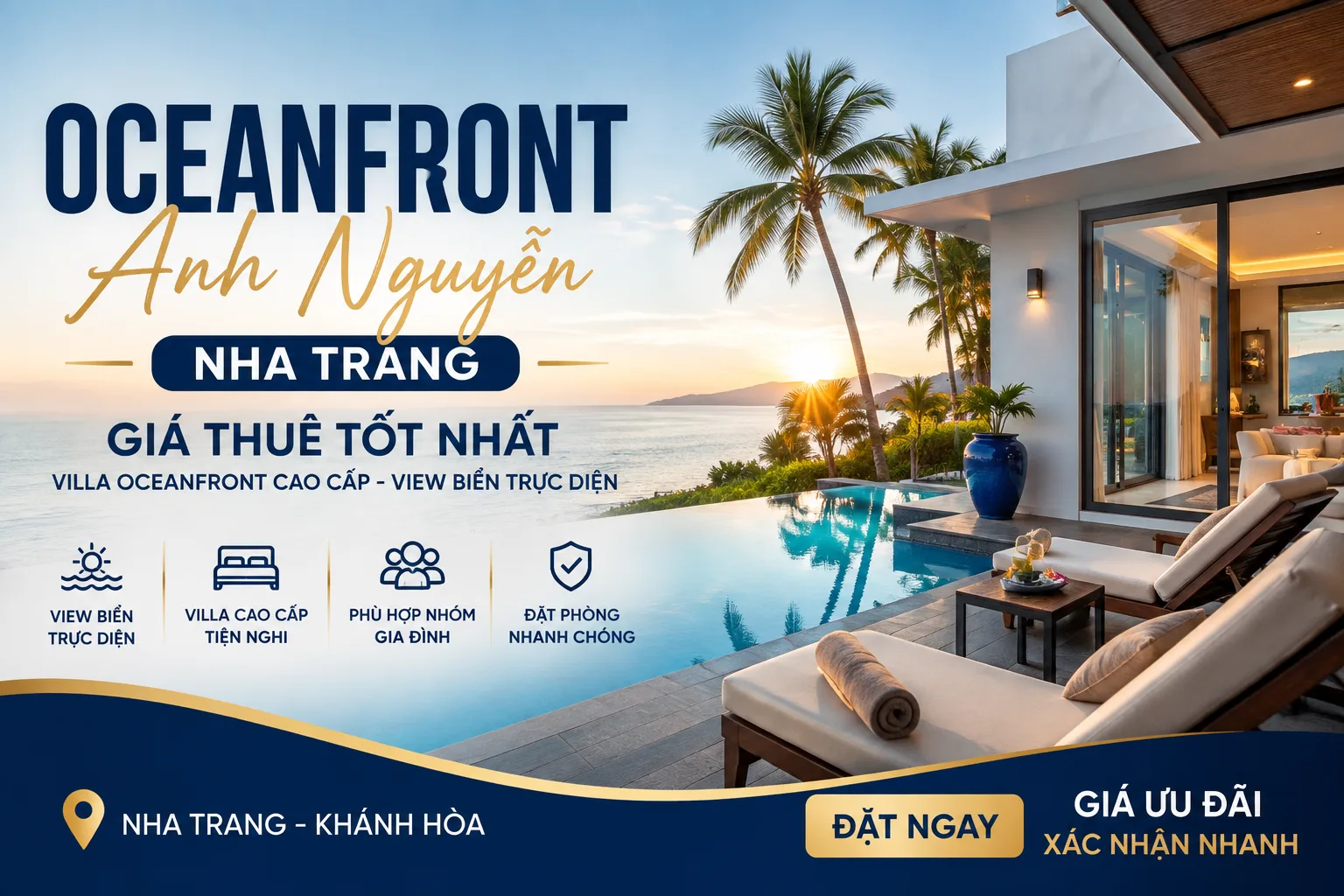 Oceanfront Anh Nguyễn Nha Trang giá thuê: cách kiểm tra giá và chọn villa phù hợp