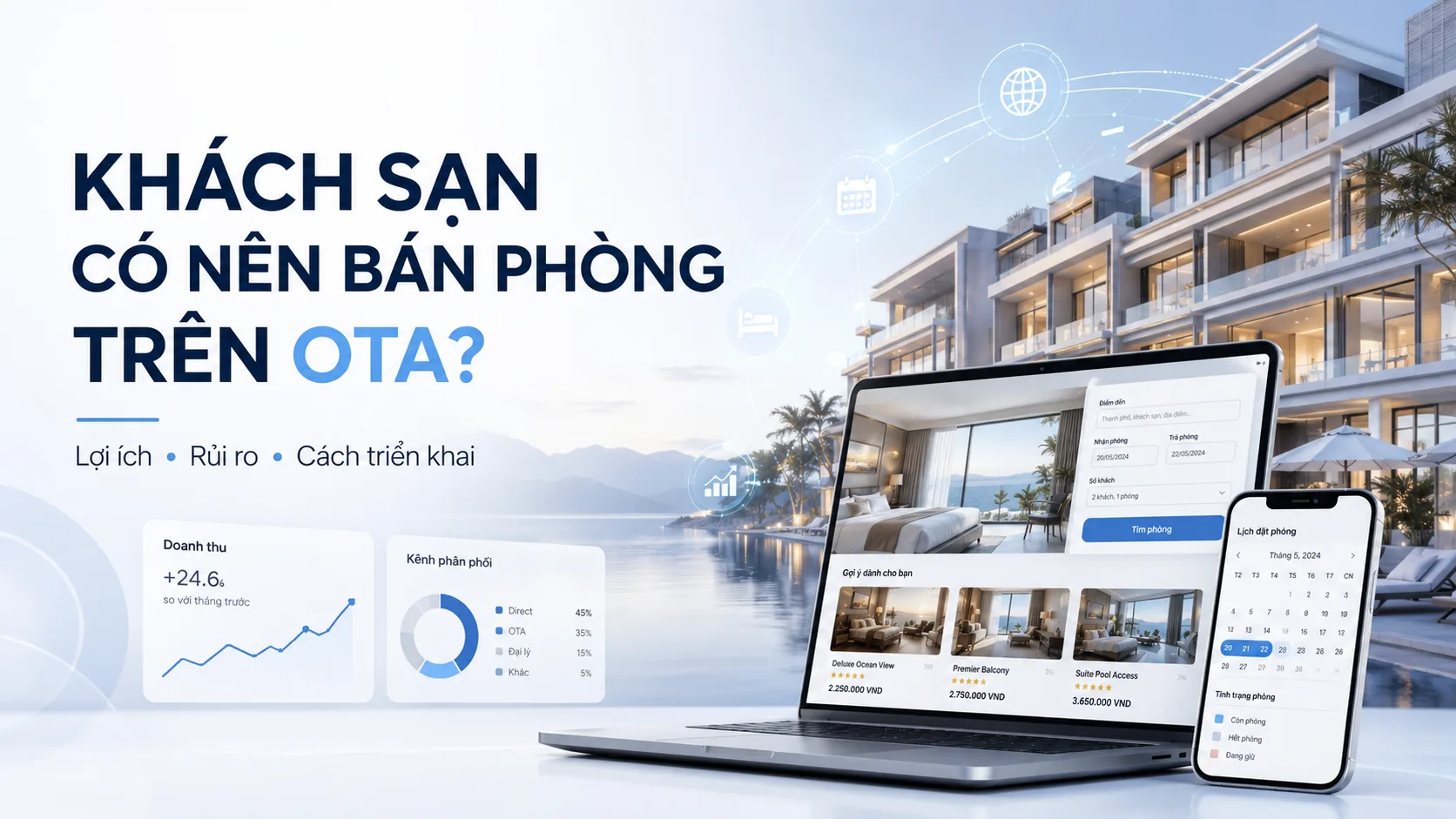 Khách sạn có nên bán phòng trên OTA? Lợi ích, rủi ro và cách triển khai hiệu quả