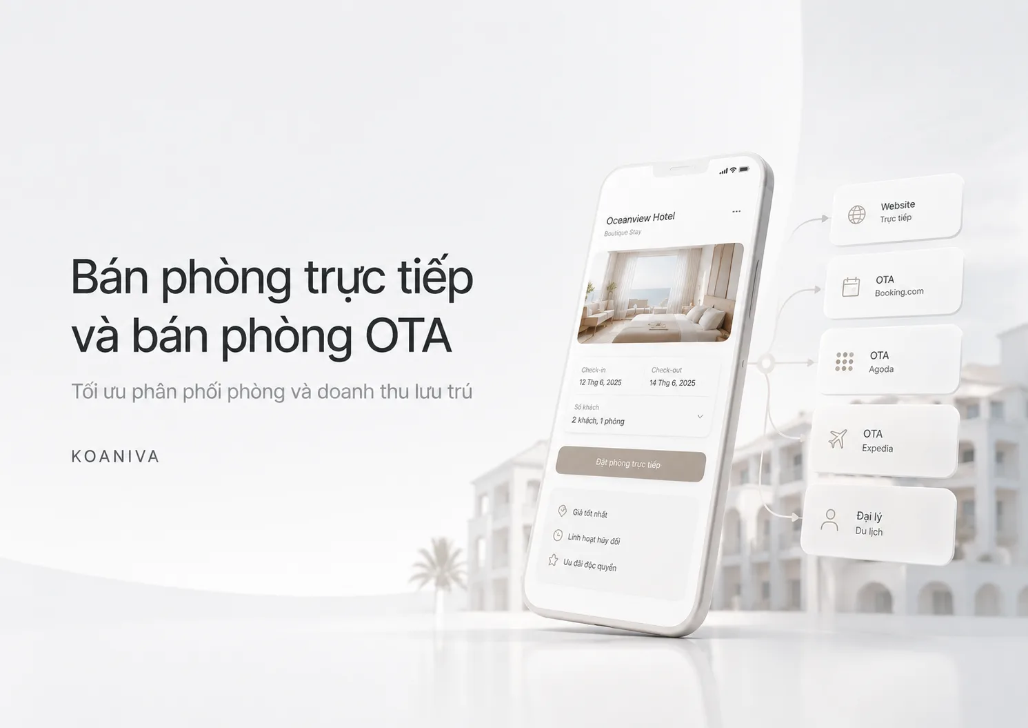 Bán phòng trực tiếp và bán phòng OTA: Nên chọn kênh nào? | Koaniva