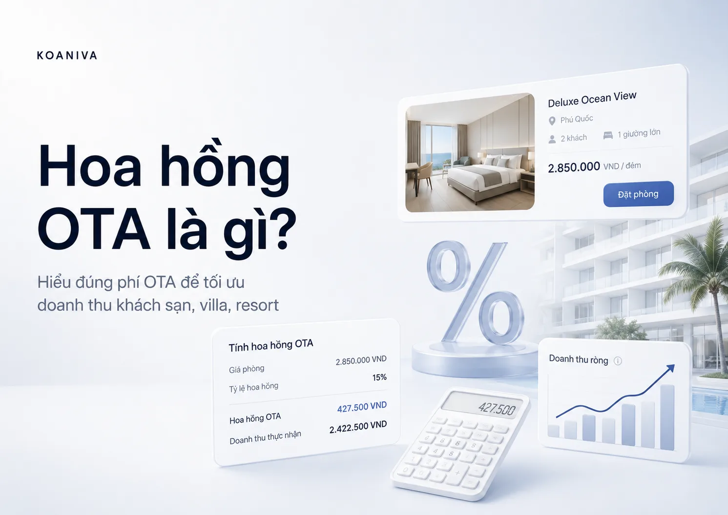 Hoa hồng OTA là gì? Cách tính phí OTA cho khách sạn, villa, resort