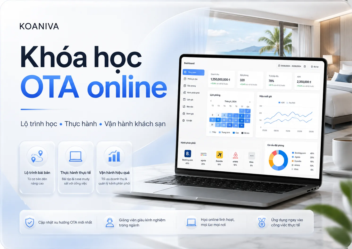 Khóa học OTA online: Lộ trình học từ cơ bản đến thực hành vận hành khách sạn