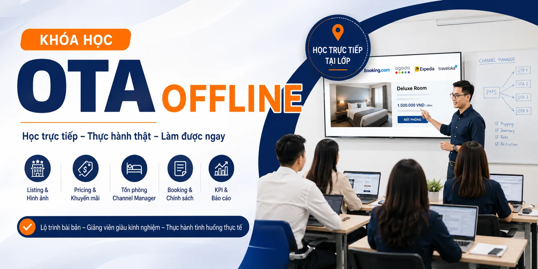 Khóa học OTA offline: Lộ trình học trực tiếp từ cơ bản đến thực hành
