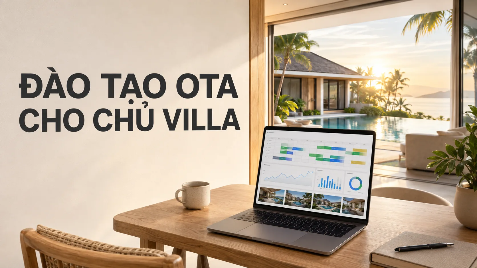 Đào tạo OTA cho chủ villa: Lộ trình thực hành từ thiết lập đến tối ưu doanh thu