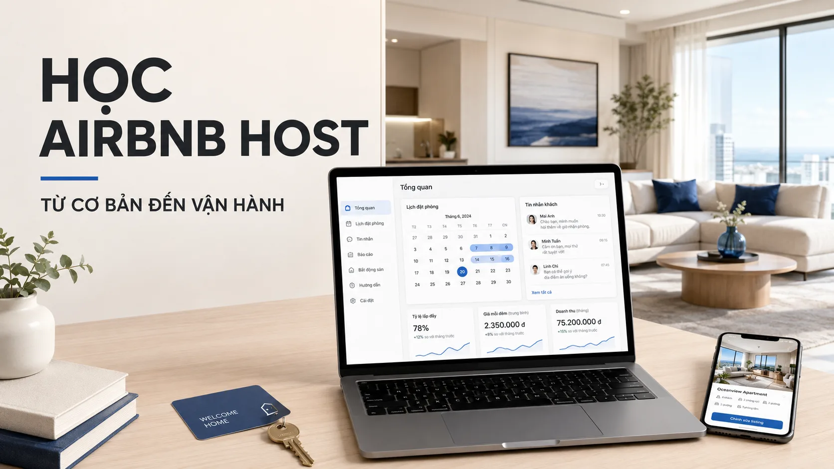 Học Airbnb Host: Lộ trình thực hành vận hành nhà cho thuê hiệu quả