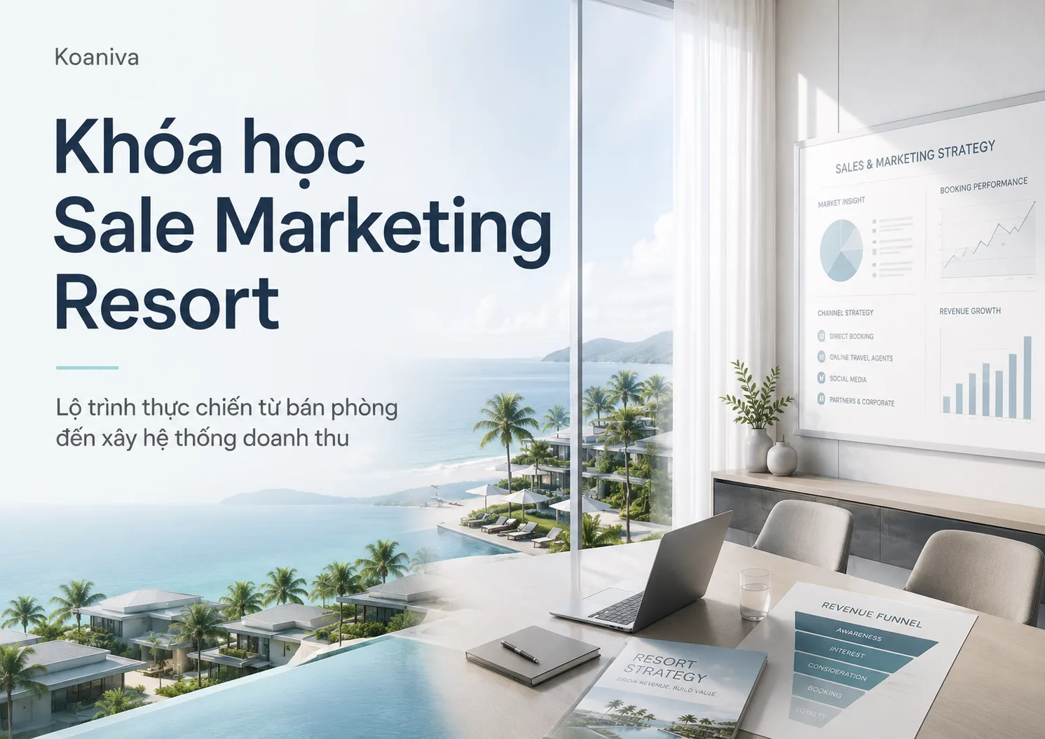 Khóa học Sale Marketing Resort: Lộ trình thực chiến từ A–Z | Koaniva