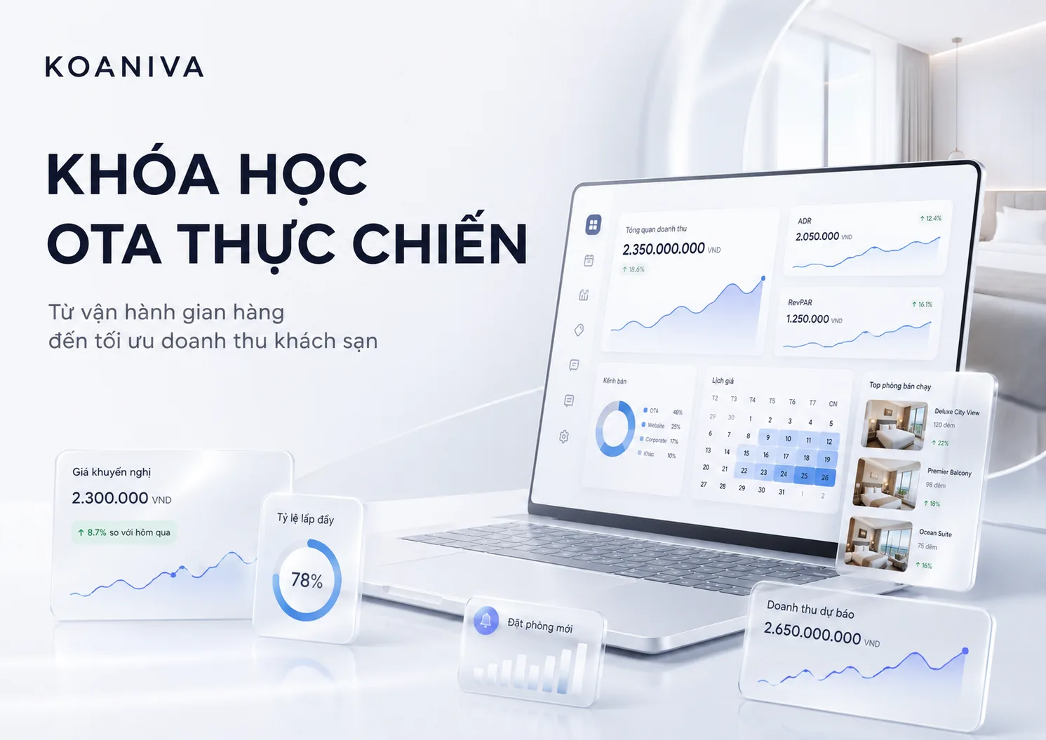 Khóa học OTA thực chiến: Học vận hành & tối ưu doanh thu khách sạn | Koaniva