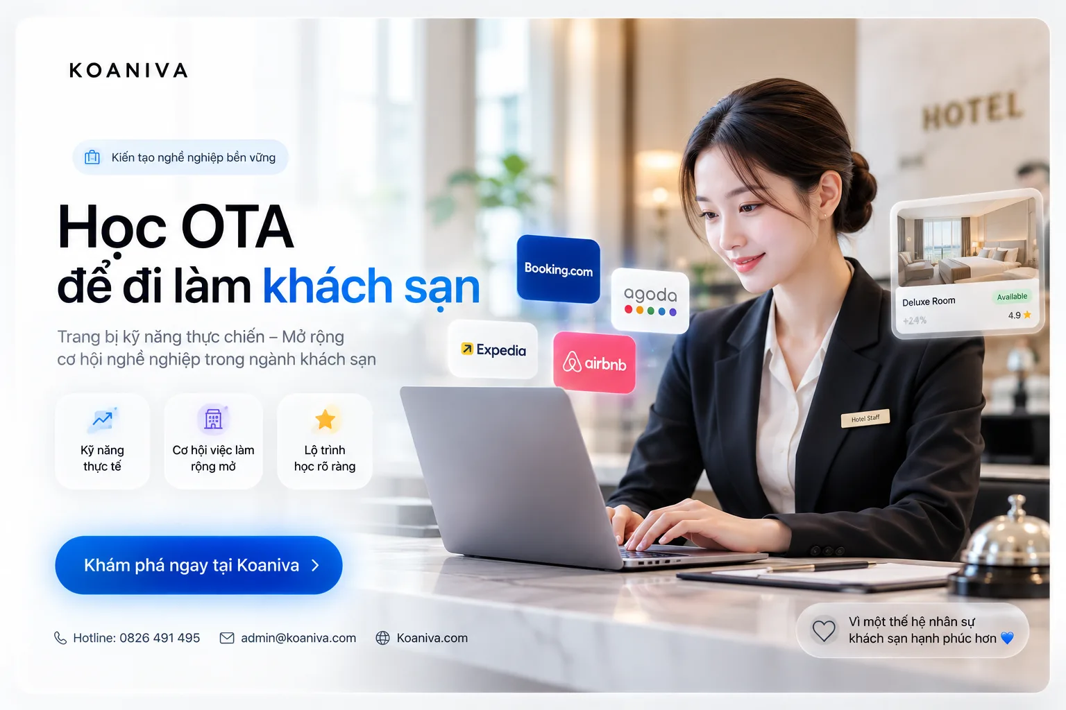 Học OTA Để Đi Làm Khách Sạn: Lộ Trình Thực Chiến | Koaniva