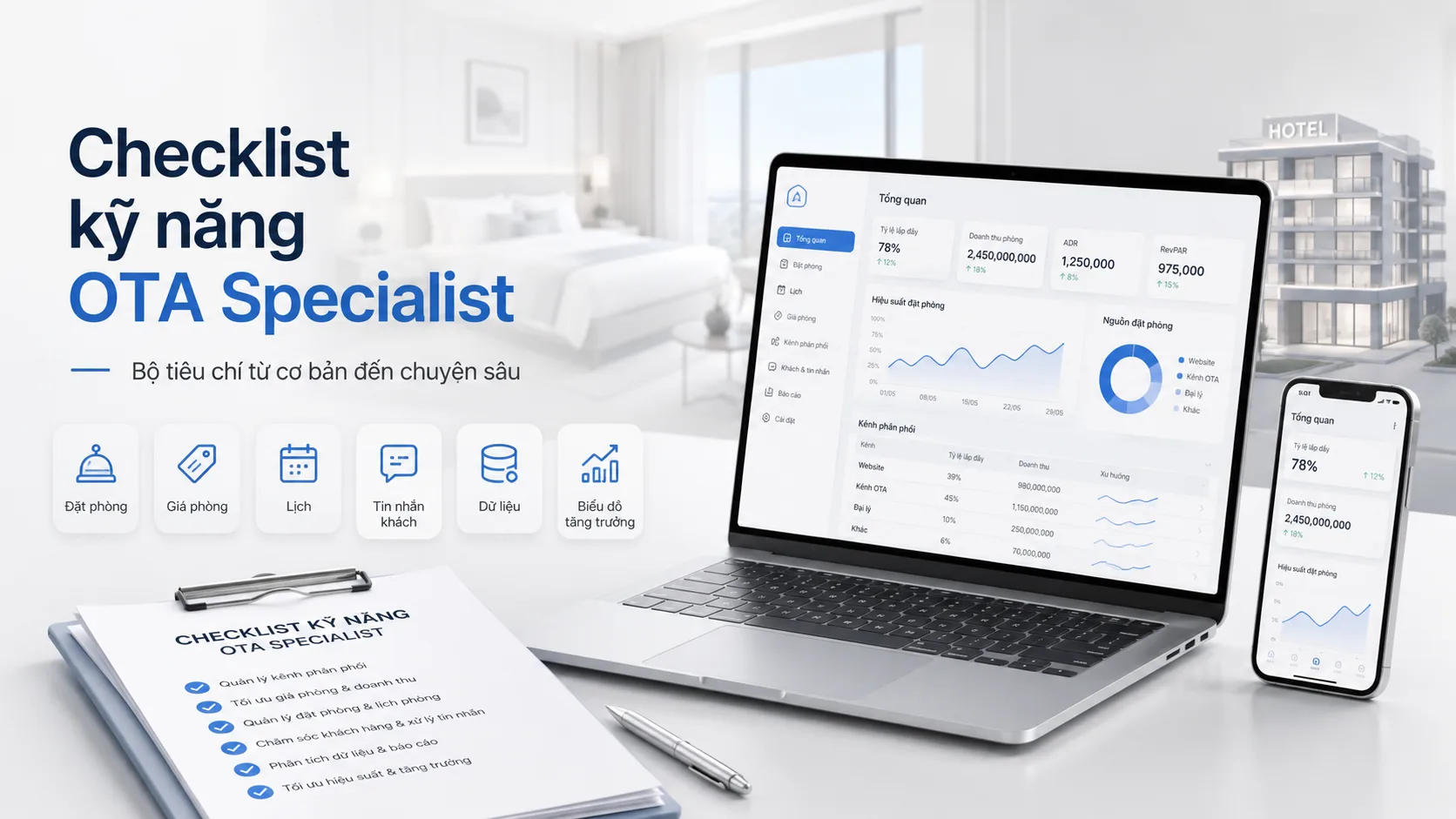 Checklist kỹ năng OTA Specialist: Bộ tiêu chí từ cơ bản đến chuyên sâu