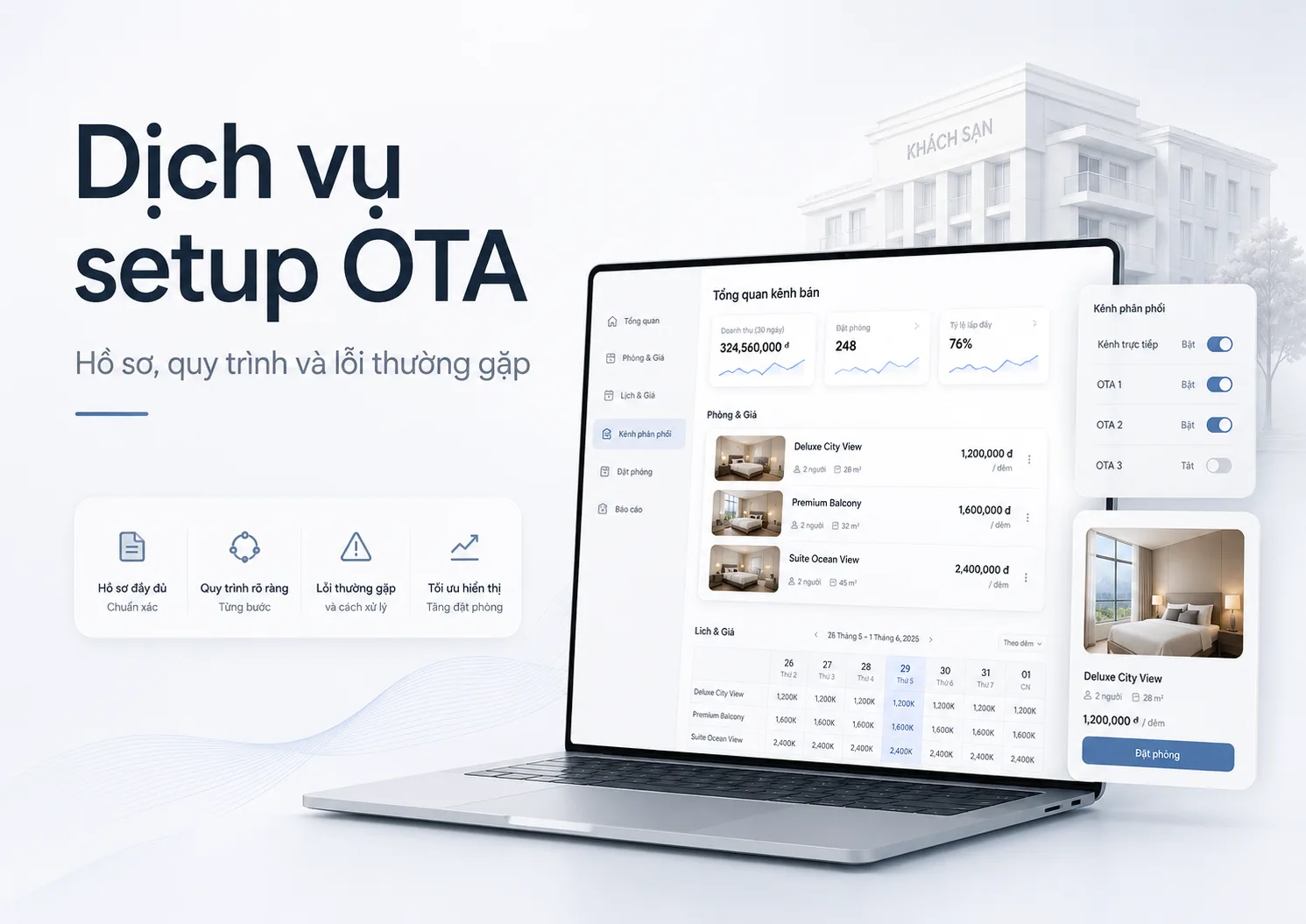 Dịch vụ setup OTA: Hồ sơ, quy trình và lỗi thường gặp