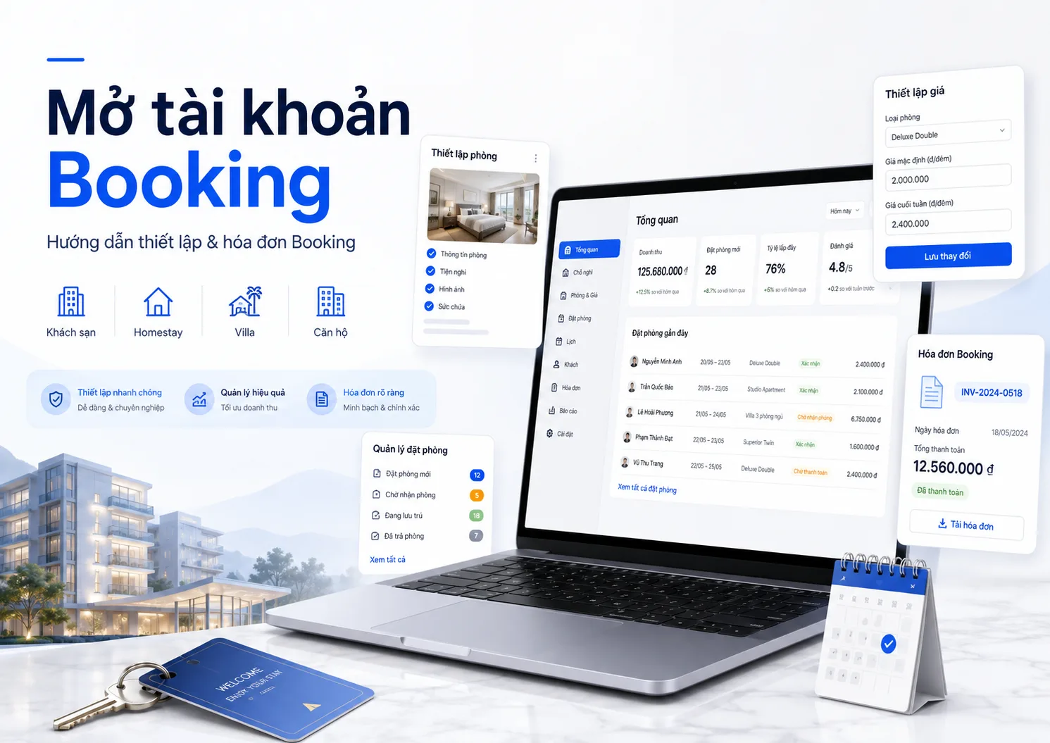 Mở tài khoản Booking: Hướng dẫn từ đăng ký đến quản lý hóa đơn Booking