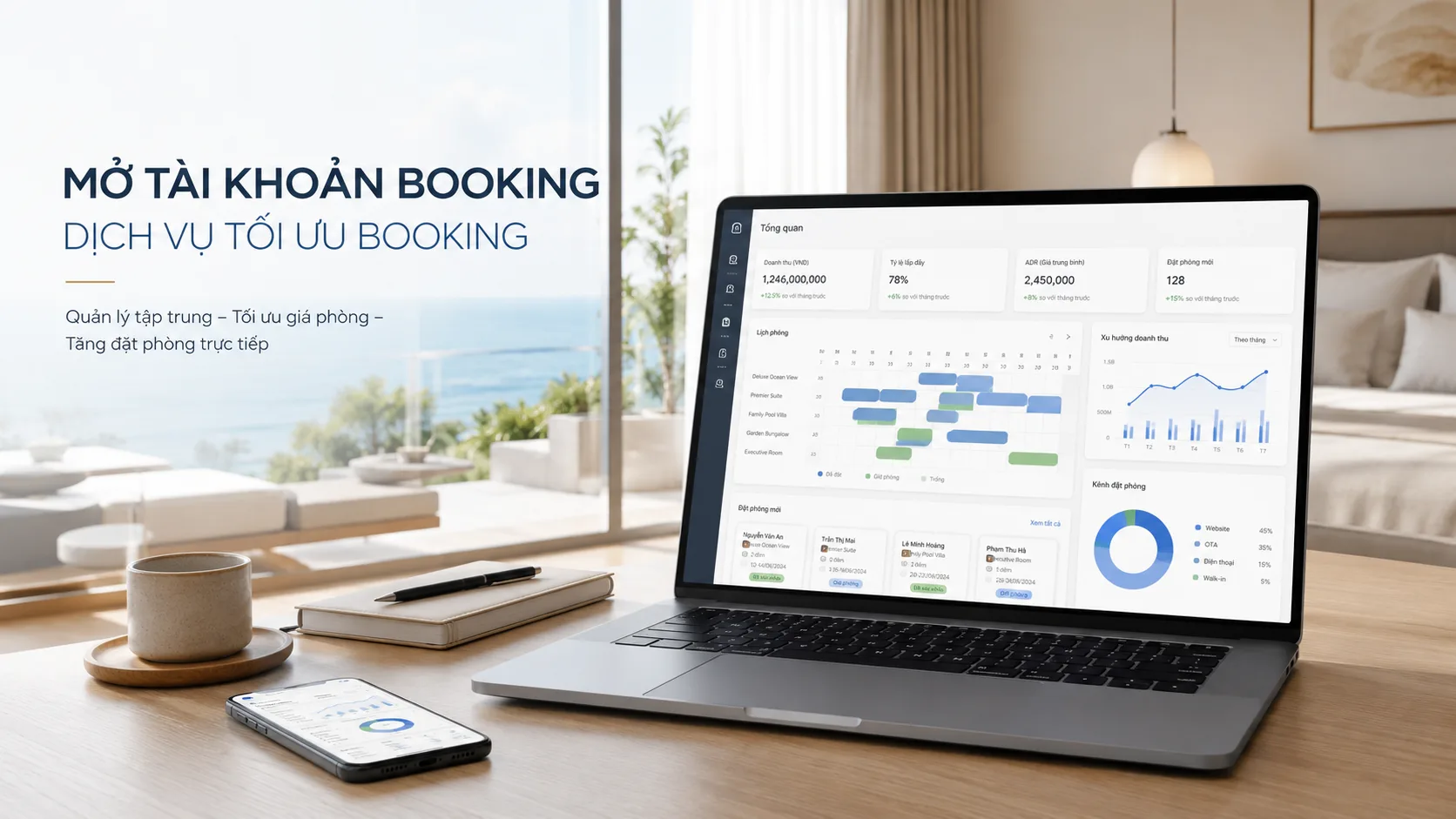 Mở tài khoản Booking: Hướng dẫn thiết lập và tối ưu để sẵn sàng nhận đặt phòng