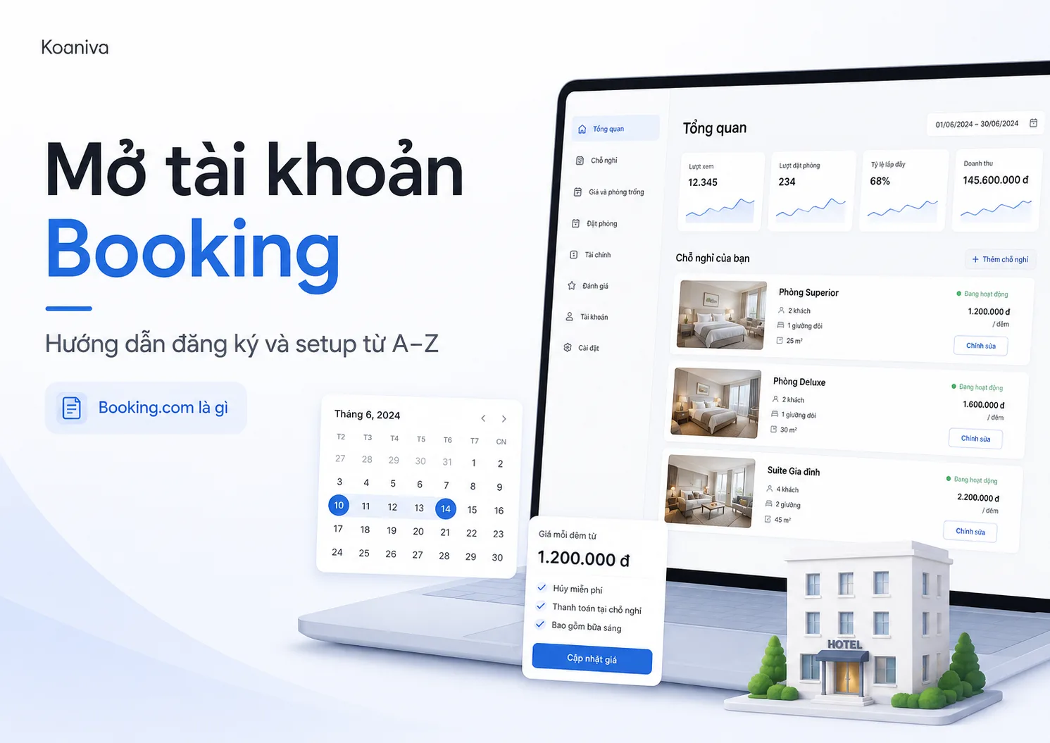 Mở tài khoản Booking: Hướng dẫn đăng ký và setup từ A–Z