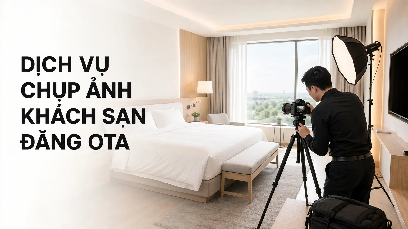 Dịch vụ chụp ảnh khách sạn đăng OTA chuyên nghiệp
