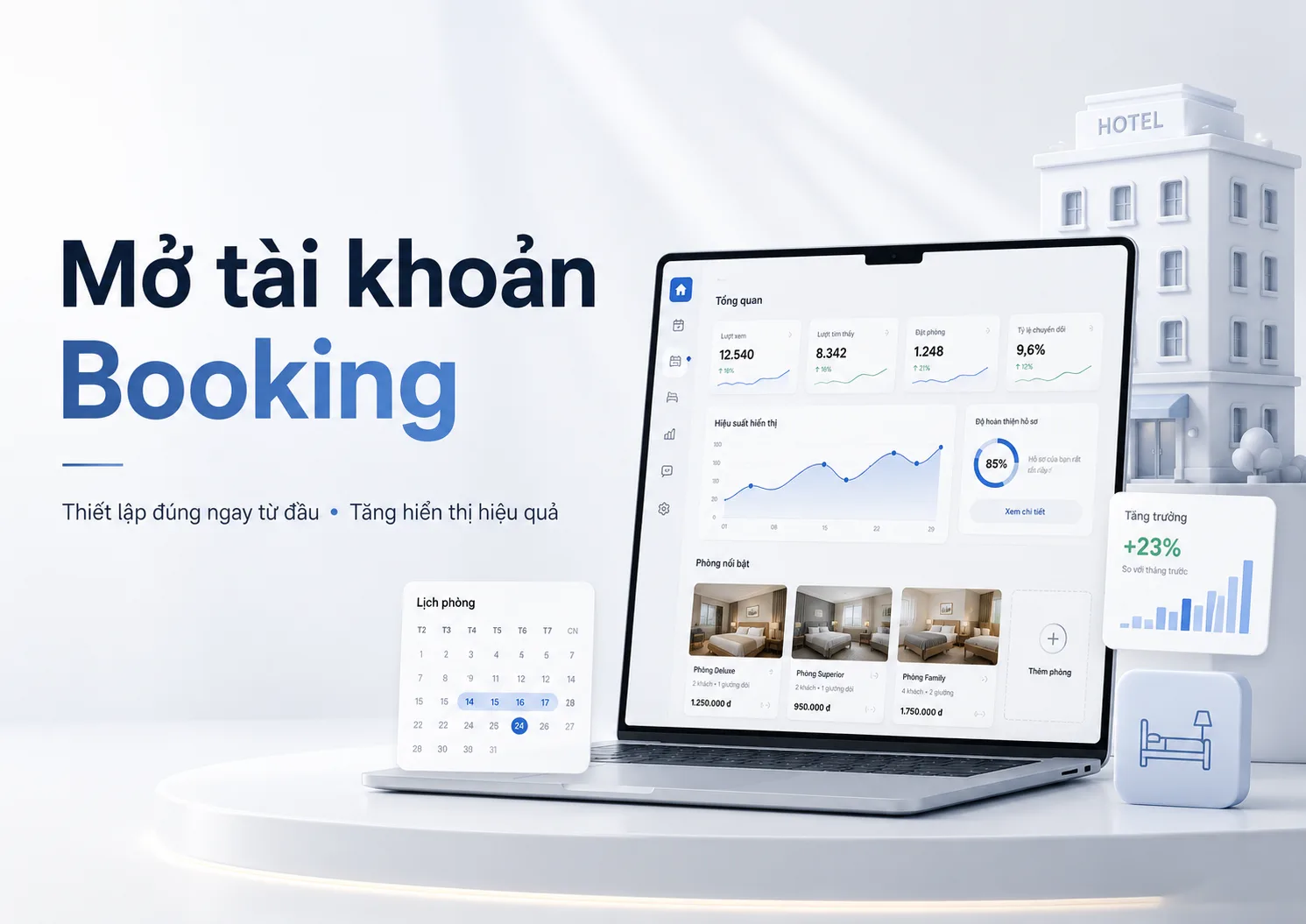 Mở tài khoản Booking: Cách thiết lập và tăng hiển thị hiệu quả