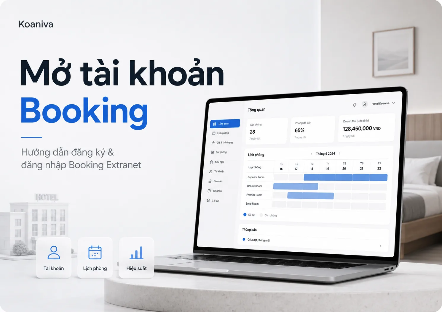 Mở tài khoản Booking & đăng nhập Booking Extranet từ A–Z