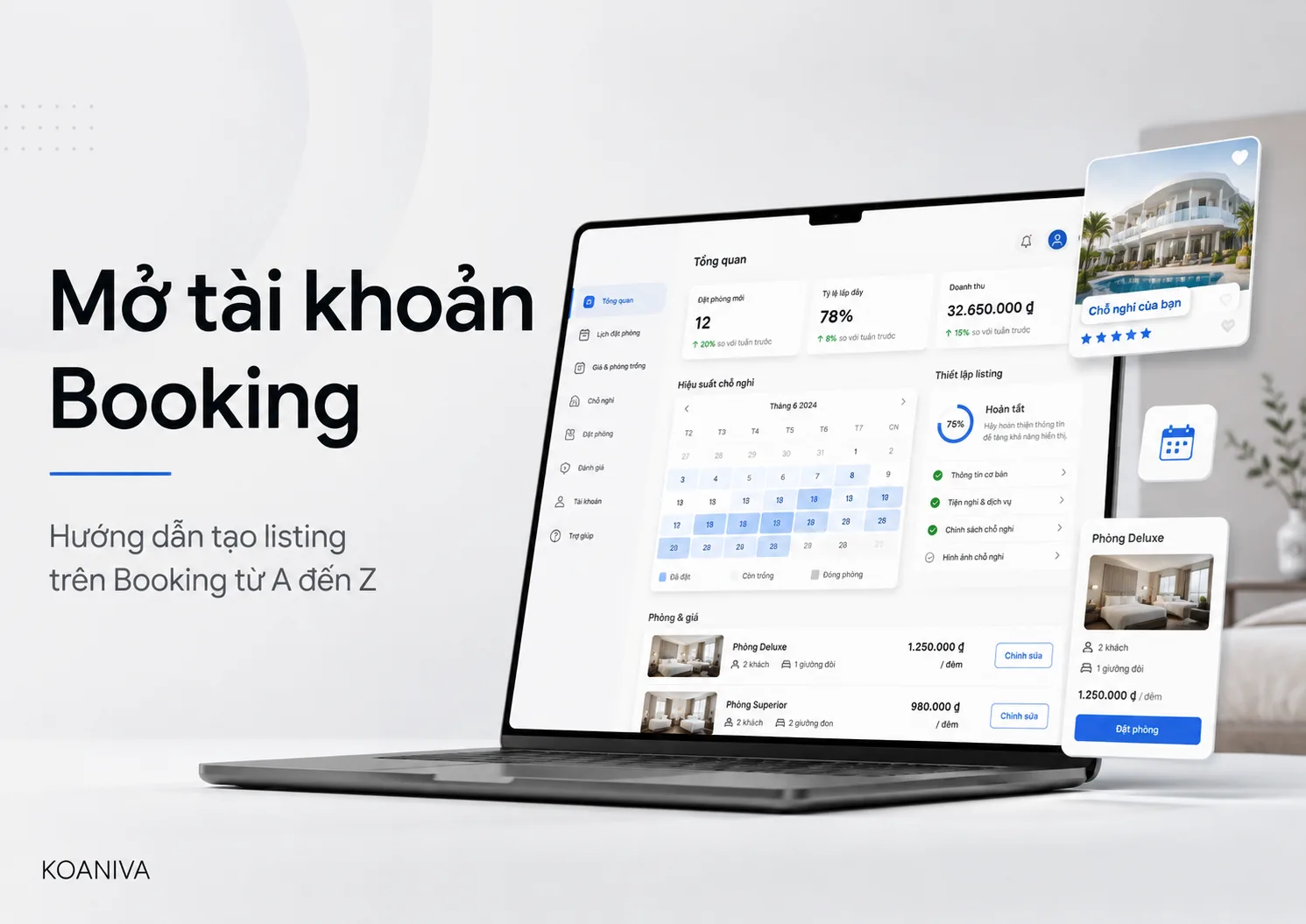 Mở Tài Khoản Booking: Hướng Dẫn Tạo Listing Từ A–Z