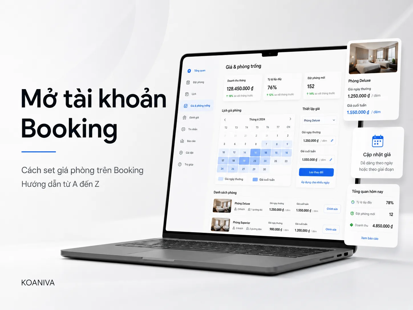 Mở Tài Khoản Booking: Cách Set Giá Phòng Hiệu Quả Từ A–Z