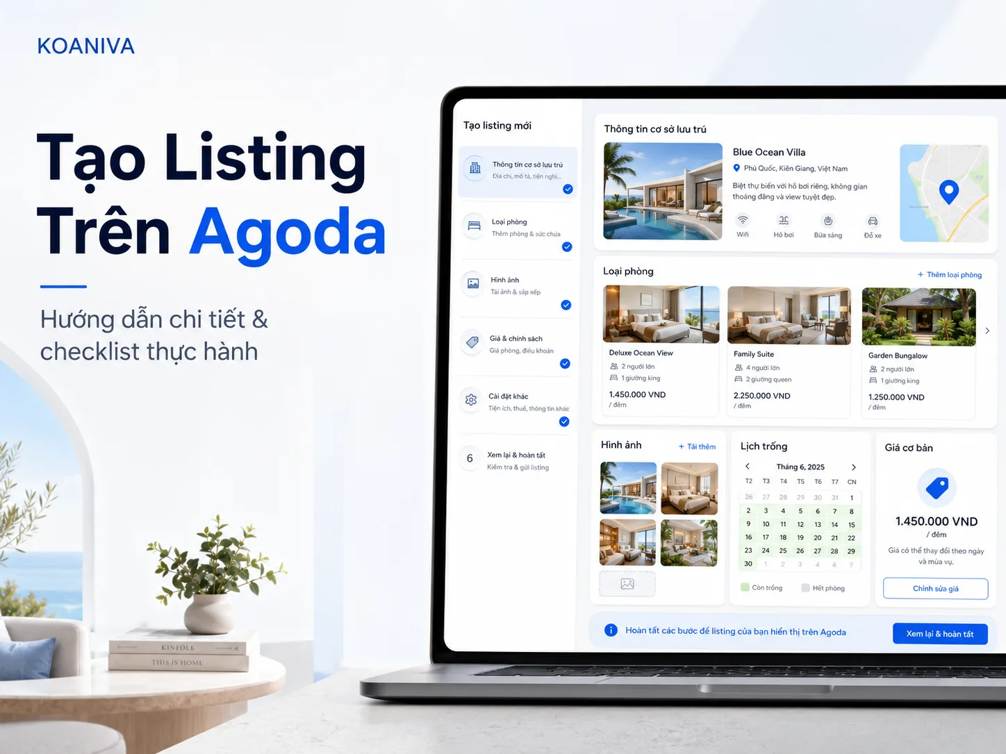 Tạo Listing Trên Agoda: Hướng Dẫn Chi Tiết Từ A–Z Cho Khách Sạn, Villa, Homestay