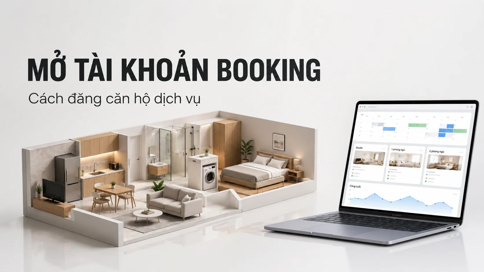 Mở tài khoản Booking: Cách đăng căn hộ dịch vụ lên Booking