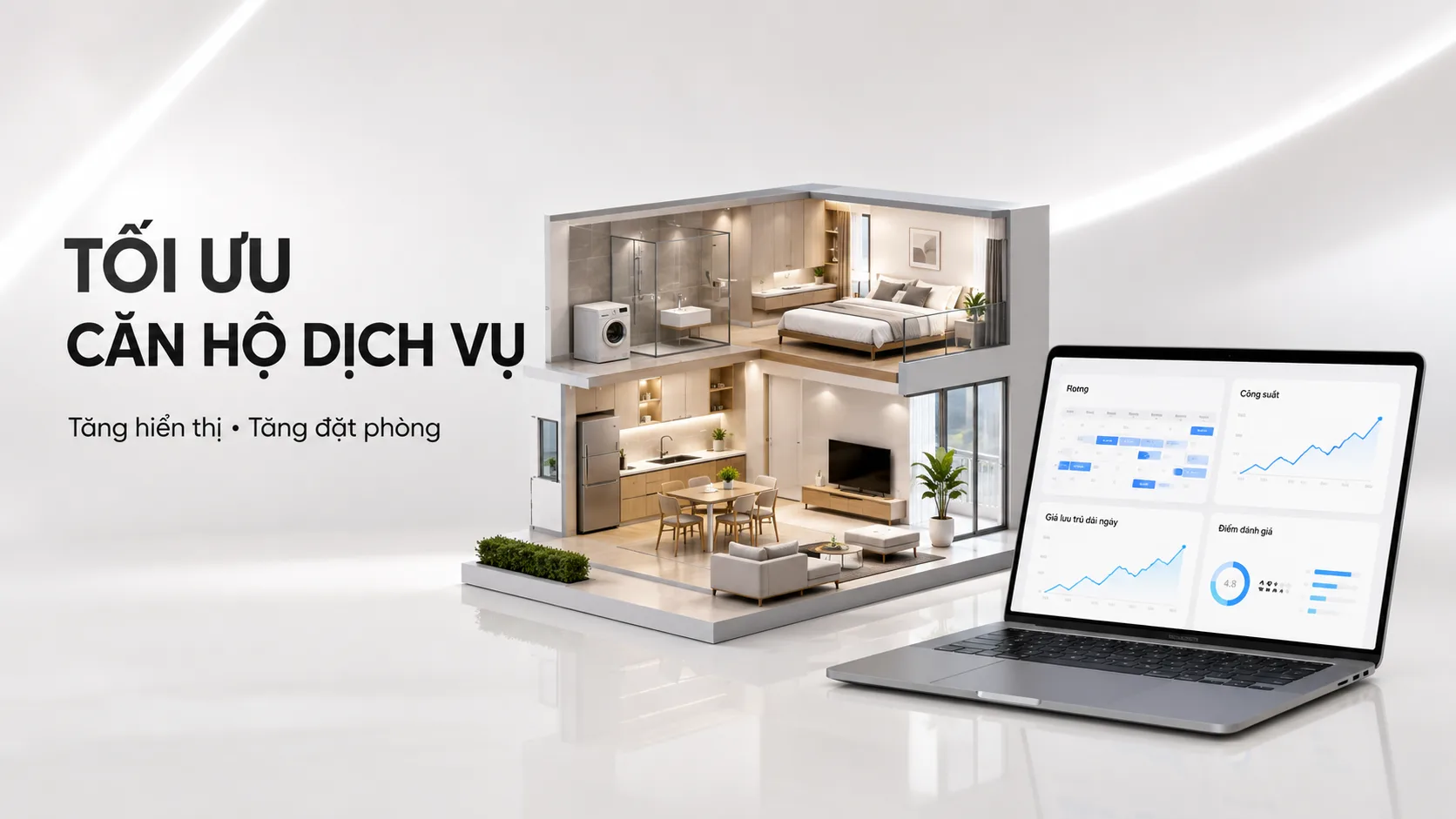 Mở tài khoản Booking và tối ưu căn hộ dịch vụ trên Booking