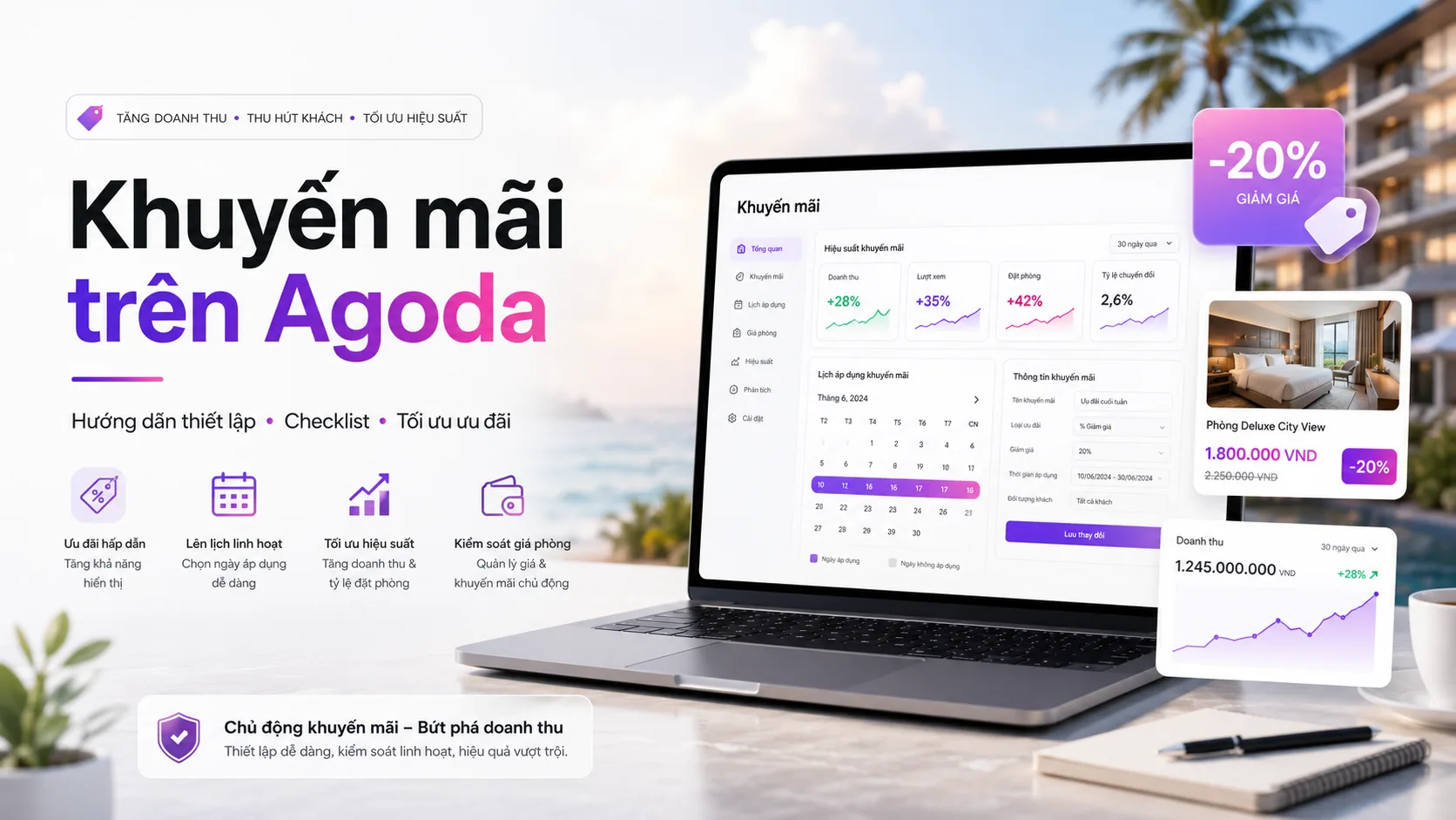 Khuyến mãi trên Agoda: Hướng dẫn thiết lập và kiểm soát ưu đãi hiệu quả