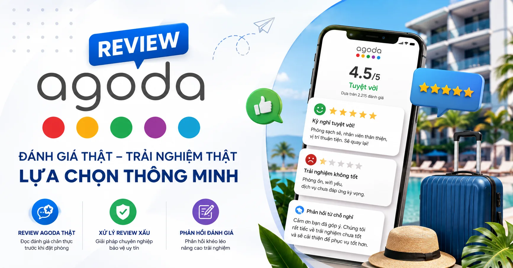 Review Agoda: Cách đọc review thật, xử lý review xấu và phản hồi đánh giá hiệu quả