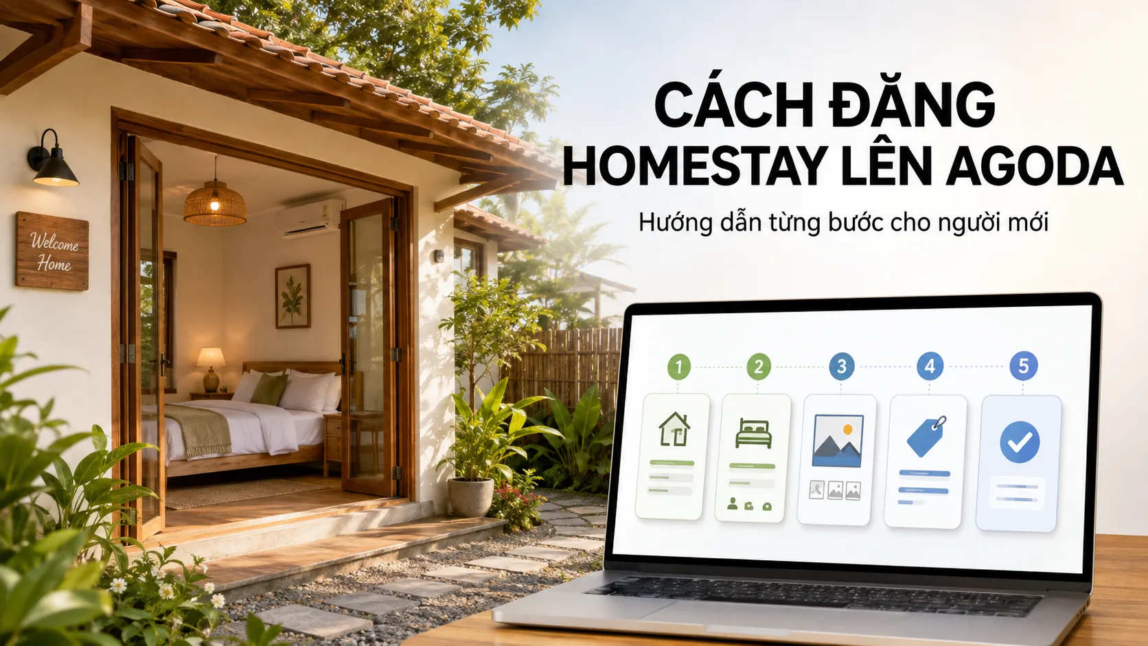 Cách đăng homestay lên Agoda: hướng dẫn từng bước cho người mới