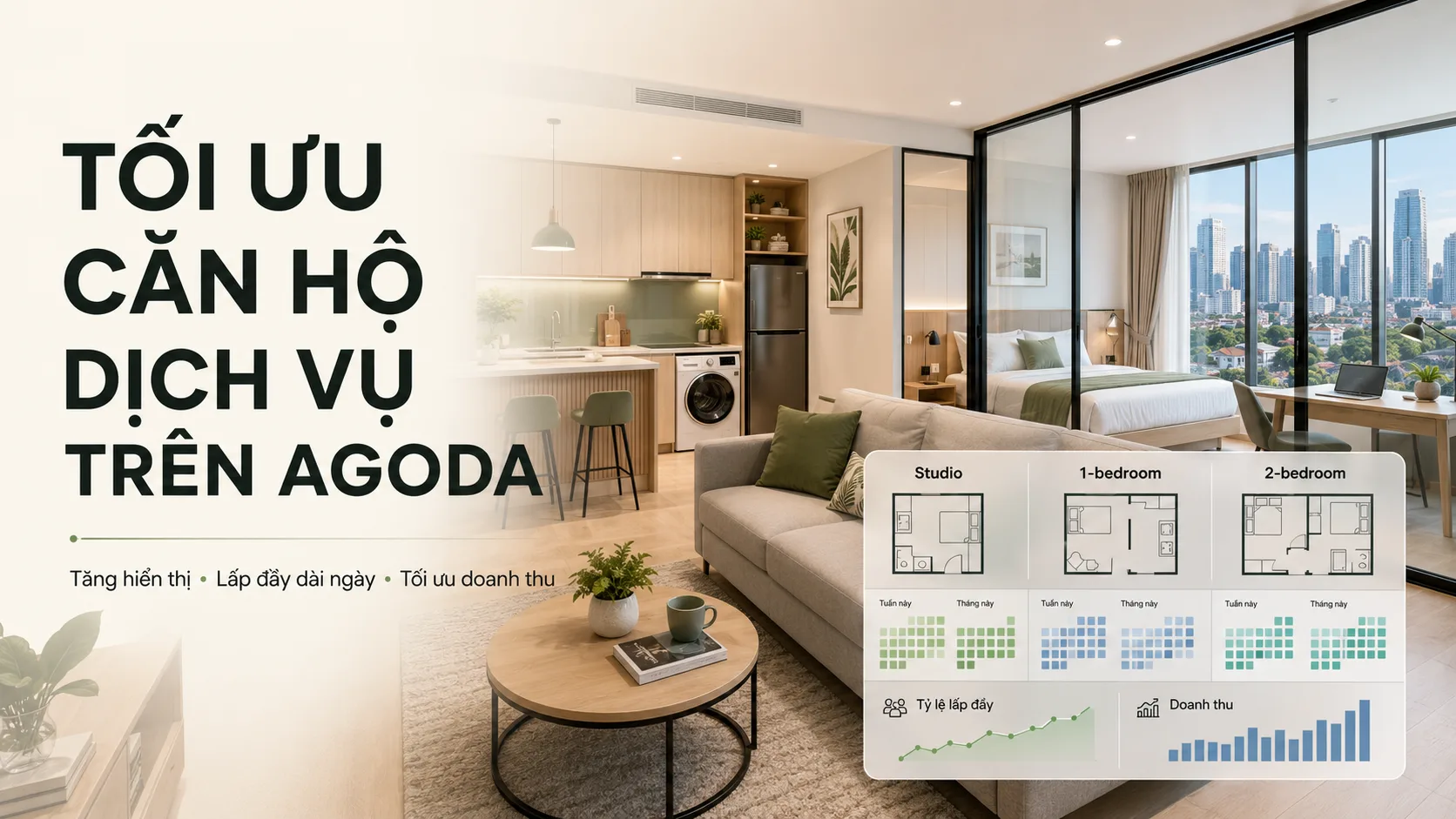 Tối ưu căn hộ dịch vụ trên Agoda: chiến lược tăng hiển thị, chuyển đổi và doanh thu